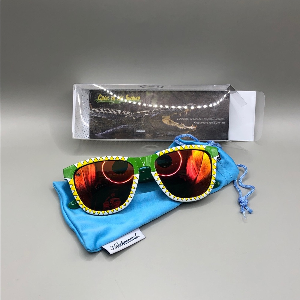 Knockaround Sunglasses - “Limited Edition” - Croc In The Swamp New UNISEX